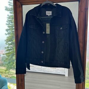 Black denim jacket NWT